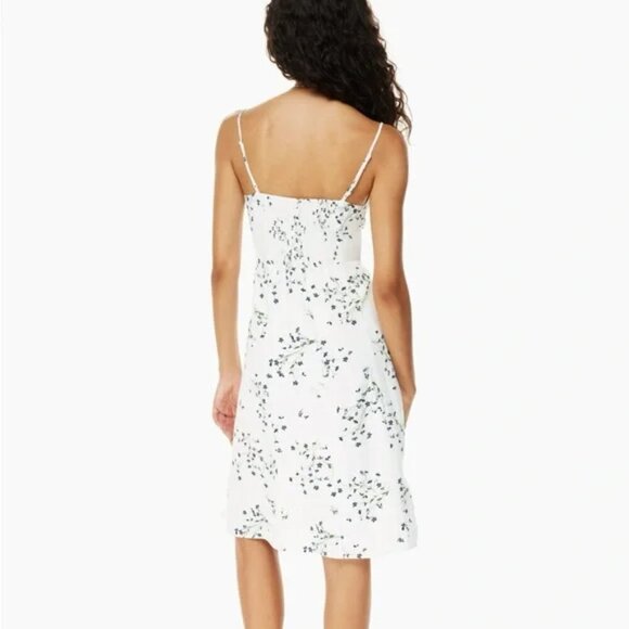 Aritzia Sunday Best Viola Bustier Midi Dress White Sail Blue Size Medium - Picture 5 of 9